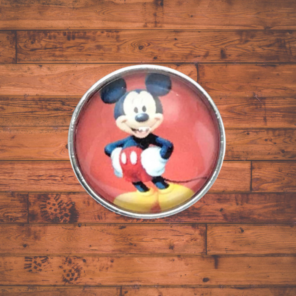 Mikey Mouse Snap Button